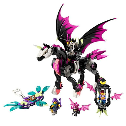 LEGO DREAMZzz 2-in-1 Pegasus, Build 2 Types of Horse Toy, Includes Zoey, Nova and Nightmare King as Mini Figures from the TV Show, Creative Animal Toy for Children, Boys and Girls 71457