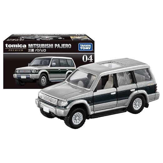 TAKARA TOMY Tomica Premium 04 Mitsubishi Pajero Mini Car Toy 6 Ys and Up, Boxed, Pass Toy Safety Standards St Mark Certified