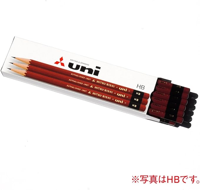 Uni Mitsubishi Pencil Uni K H 1 Dozen Paper Box UKH