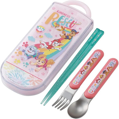 Skater TACC2AG-A Children's Antibacterial Trio Set Chopsticks Spoon Fork Paw Patrol Rescue Made in Japan