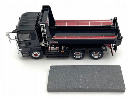 Kyosho KS03940BK Original 1/43 UD TRUCKS QUON KYOKUTO Dump (Black Metallic), Finished Product