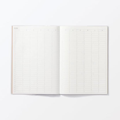 MUJI 84854477 2026 B5 Monthly Planner, Starts on December 2025