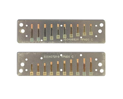 Suzuki RP-M-20-F# Replacement Reed Plates for Manji Harmonicas, Key of F#