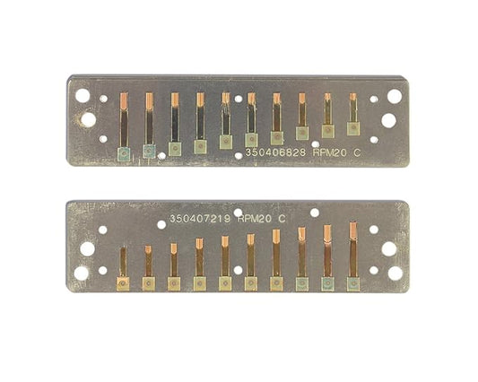 Suzuki RP-M-20-DB Replacement Reed Plates for Manji Harmonicas, Key of Db