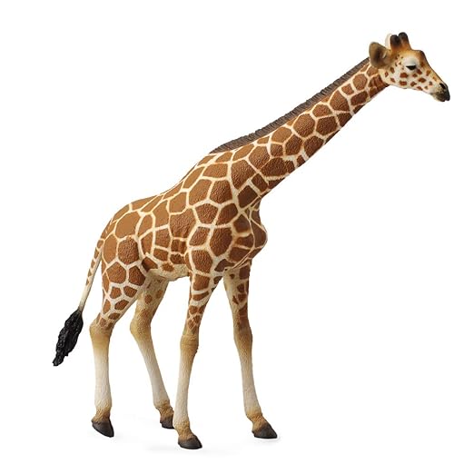 Collecta Wildlife Reticulated Giraffe Toy Figure - Authentic Hand Painted Model