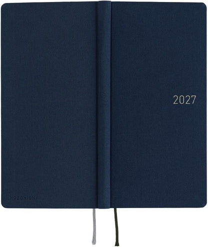 Hobonichi 2027 Weeks, English Edition, Colors, Midnight Blue, Starts from January, Weekly Notebook