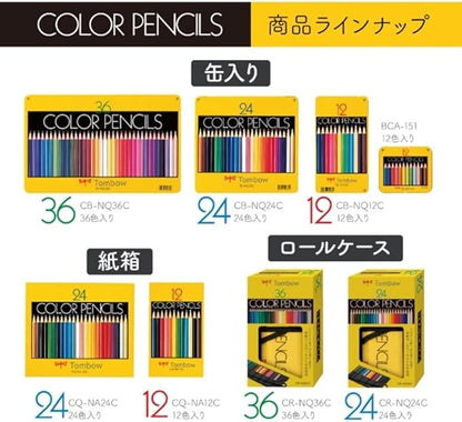 TOMBOW CB-NQ24C Colored Pencils, NQ, 24 Colors
