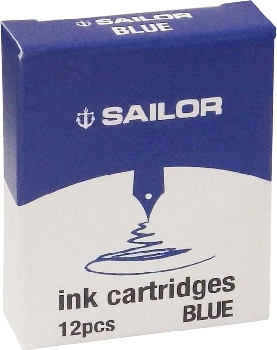 Sailor Cartridges - Blue/Black (Set of 12) 13-0402-144