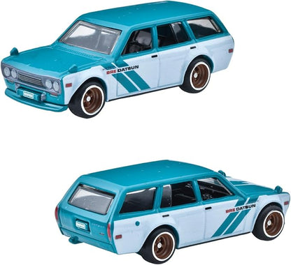 Hot Wheels Premium Collector Set - BRE Datsun Ride on Toy Mini Cars 4 Cars Ages 3 and Up HRT52
