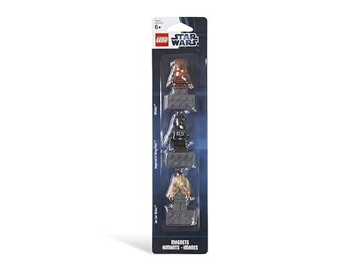 LEGO Star Wars Magnet Set Jar Jar Binks V-Wing Pilot Wicket Ewok 853414