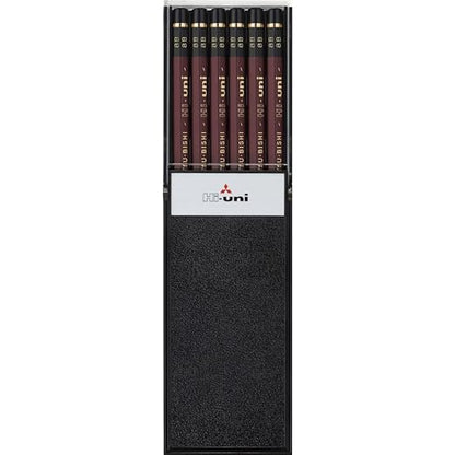 Uni Hi-Uni Wooden Pencil - 8B - Box of 12 (HU8B)