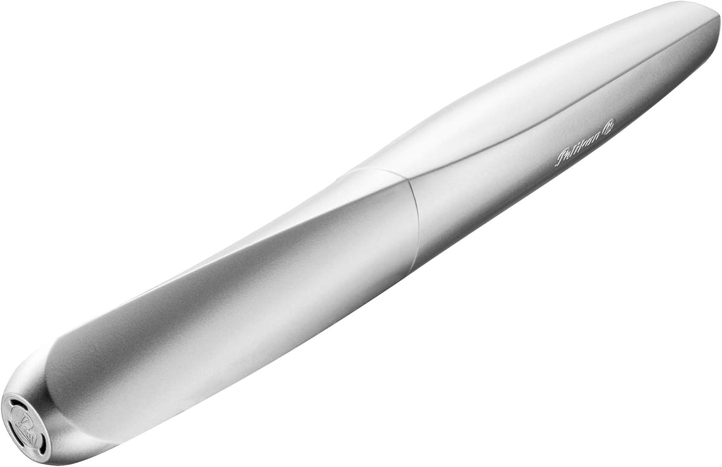 Pelikan 947366 Fountain Pen Twist Left and Right Side Feather Medium Silver