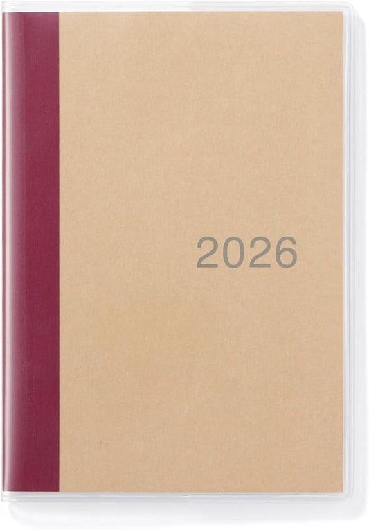 MUJI 84854460 2026 A6 Monthly Planner, Starts on December 2025