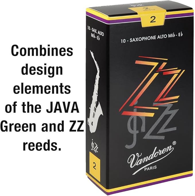 Vandoren Alto Saxophone Reeds ZZ Hardness: 2 (10 pieces)