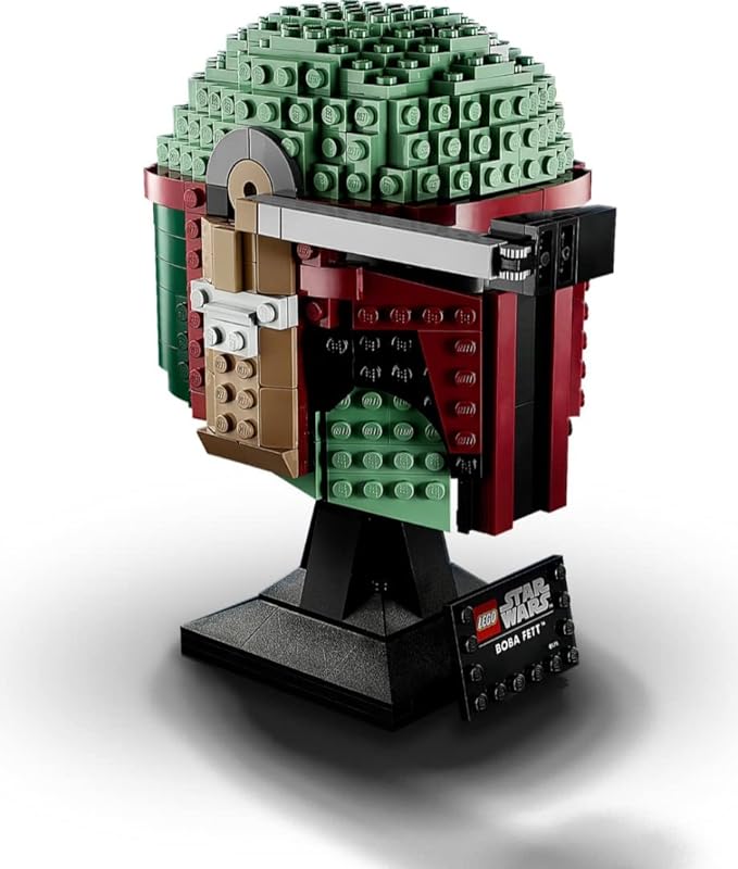 LEGO Star Wars Boba Fett Helmet 75277 Collectible Building Kit (625 Pcs),Multicolor