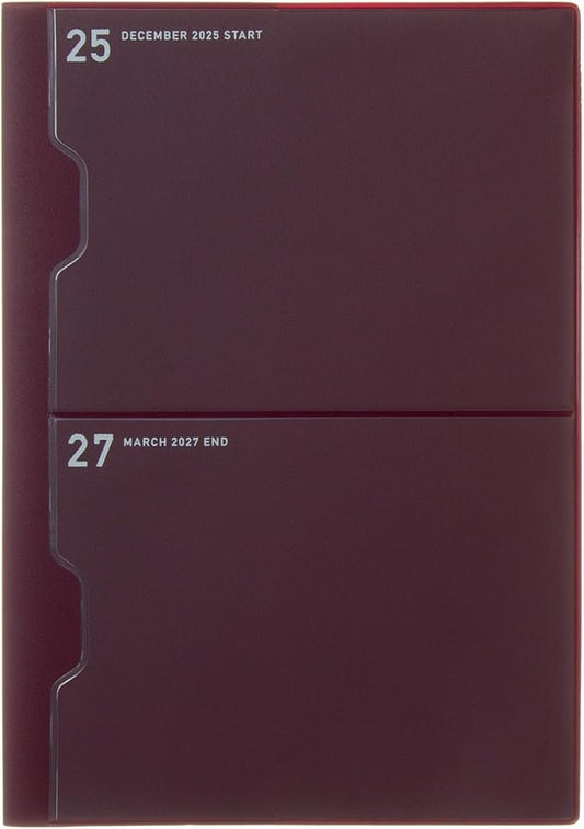 Laconic LAMD92-160WI Notebook, 2026, A5 Monthly Pocket, Wine (Starts on December 2025)