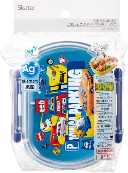 Skater QAF2BAAG-A Children's Lunch Box, 12.2 fl oz (360 ml), Fluffy Dome, Tomica 24, Antibacterial, Made in Japan