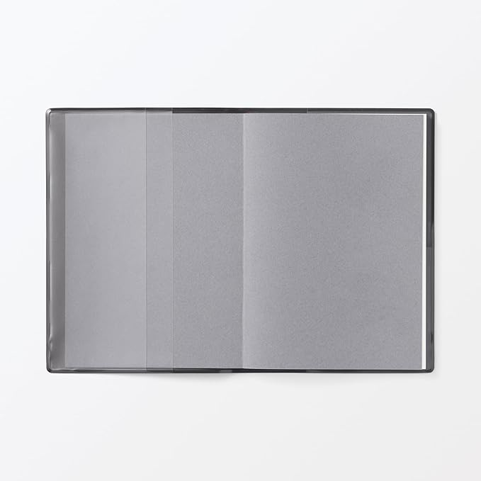 MUJI 84854262 Notebook, 2026, A6, Monthly / Weekly Schedule Book, Starts December 2025, A6, Dark Gray