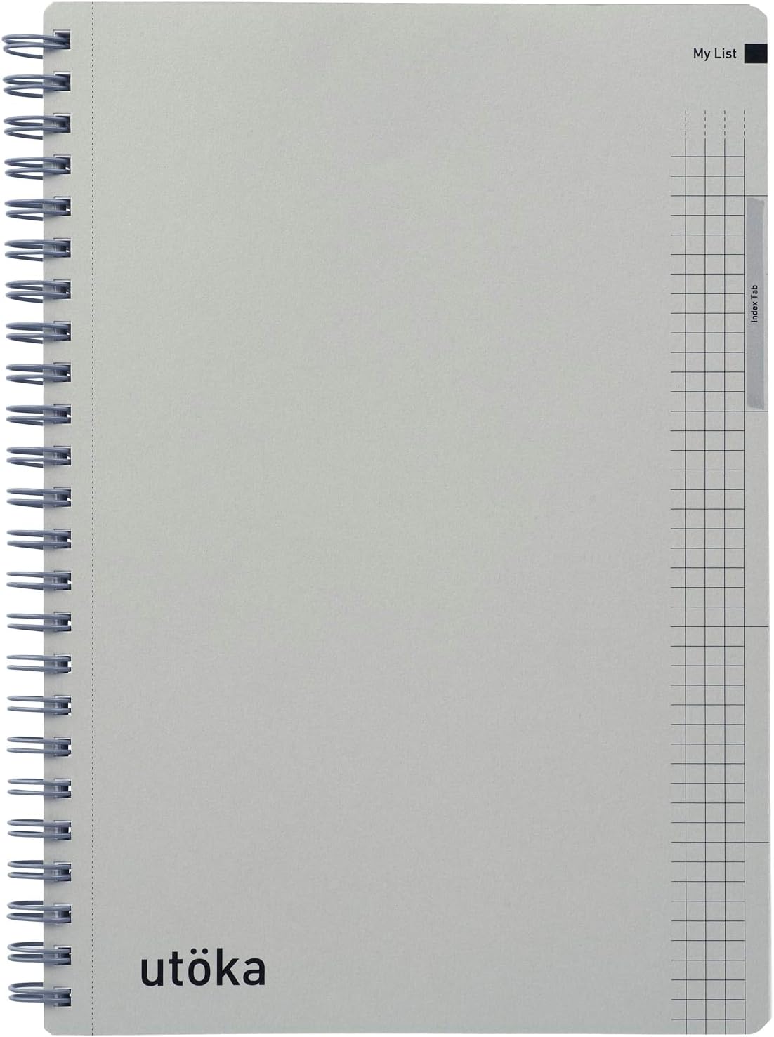 Maruman Notebook, Ring Notebook, Utoka, A5, 4mm Grid, Light Green, N460-33
