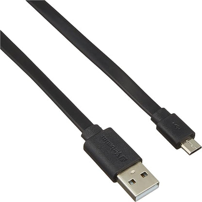 Verbatim 64754 Barbitum Micro USB Cable, 47.2 x 7.9 inches (120 + 20 cm), Black