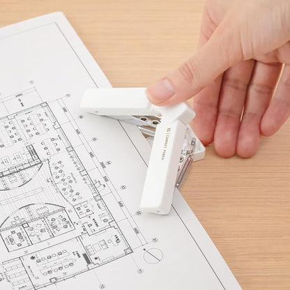 Midori 35545006 Hole Punch, Compact Punch, XS White A