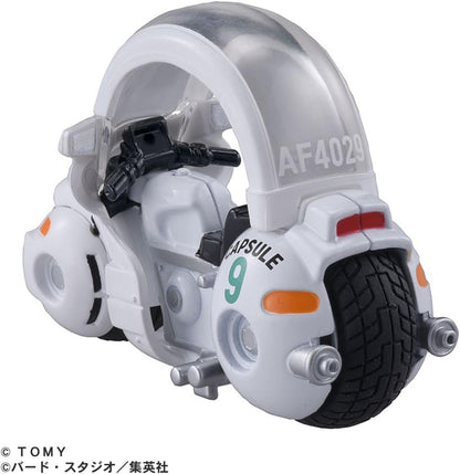 Takara Tomy Dream  x Dragon Ball Bulma's Capsule No.9 Bike Mini Car Toy, 3 Years and Up