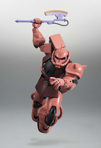 BANDAI Gundam Ms 06 S Zaku Ii Chars Custom Model Anime Version Robot Spirits Action Figure