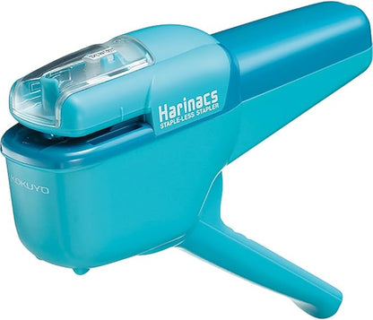 Kokuyo SLN-MPH105G Harinacs Press Stapleless Stapler, No Hole, Green