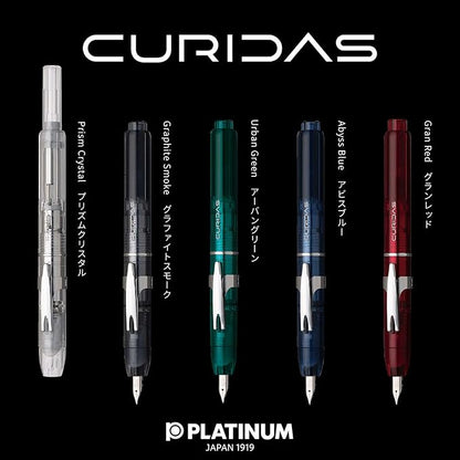 Platinum Fountain Pen - Curidas. (Urban Green, Medium)
