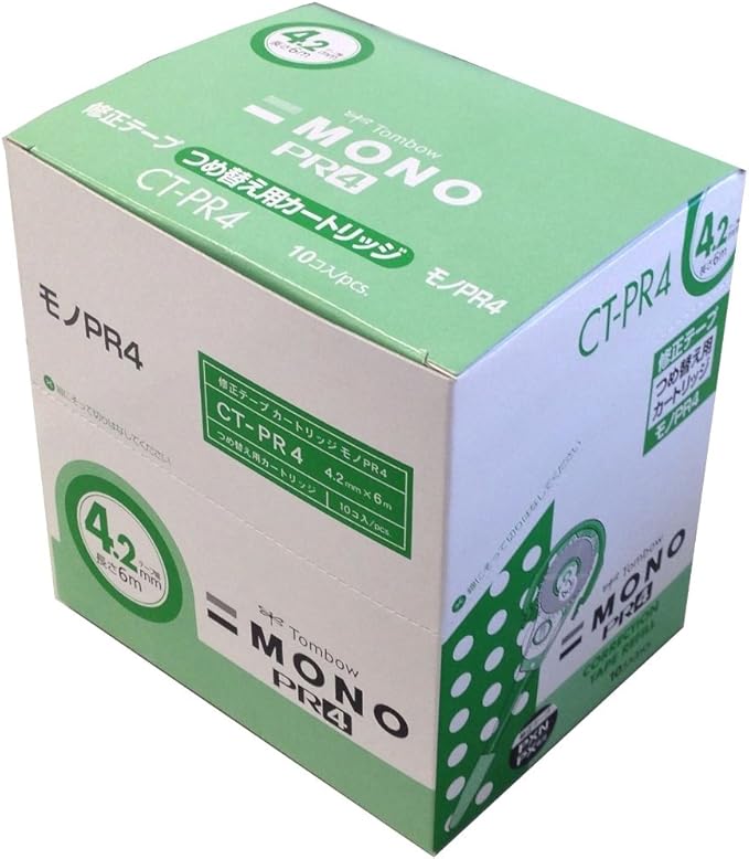 Tombow Pencil Correction Tape Mono PXN Cartridge PR4 10pcs CT-PR4-10P