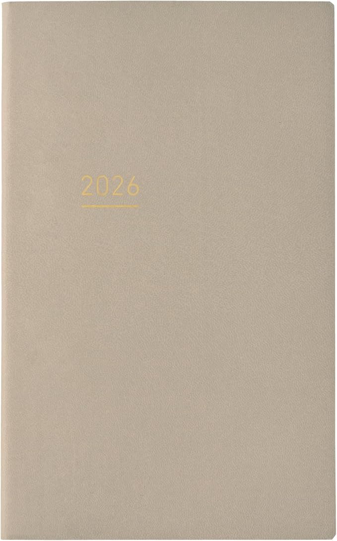 Kokuyo Jibun Notebook Lite Notebook 2026 Monthly Weekly A5 Slim Beige Ni-JL1LS-26 Starts on December 2025