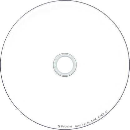 Verbatim DHR85HP10V1 Verbatim Single Recording DVD-R DL 8.5GB 10 Sheets White Printerable Double Layer 2-8X Speed
