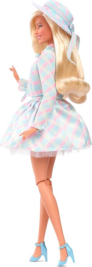 Barbie HRF26 Movie Blue Check Dress