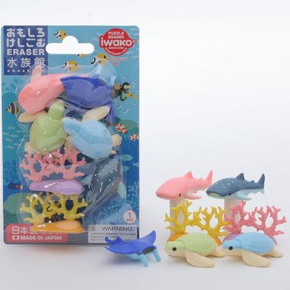 Iwako Aquarium Eraser, 10-Piece Blister