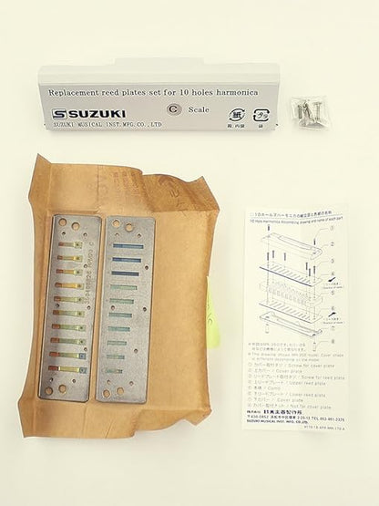 Suzuki RP-M-20-G Replacement Reed Plates for Manji Harmonicas, Key of G