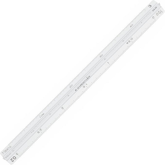 STAEDTLER Ruler Triangular Scale Aluminum Architecture 987 15-13