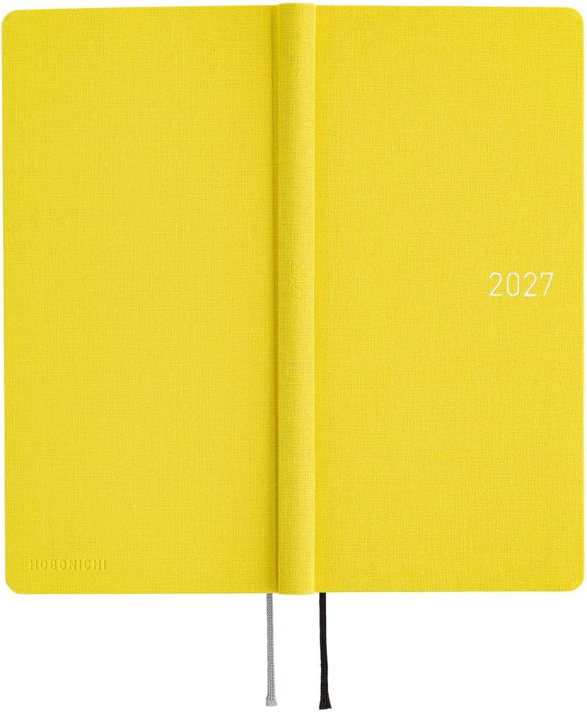 Hobonichi Planner, 2027 Weeks, Canary Yellow, From January, Weekly Notebook.