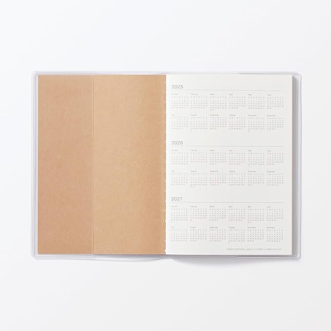 MUJI 84854460 2026 A6 Monthly Planner, Starts on December 2025