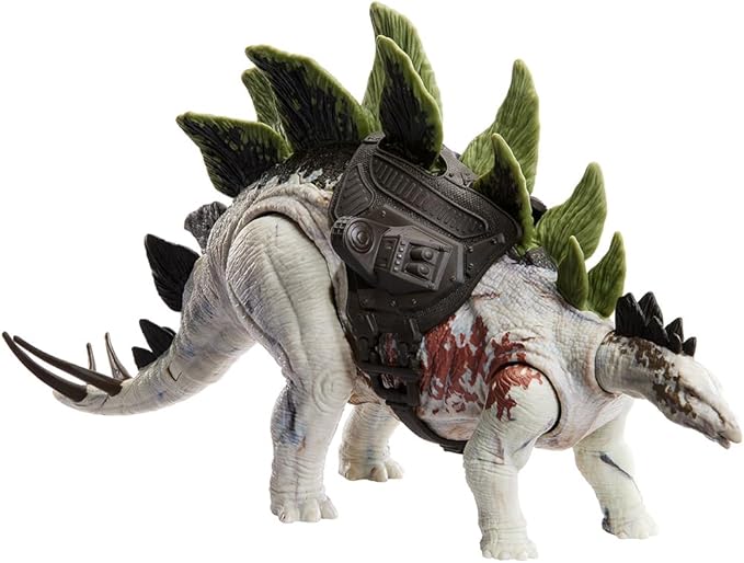 Mattel Jurassic World Jurassic World Big Action! Stegosaurus, Total Length: Approx. 13.8 inches (35 cm), 4 Years Old and Up HLP24