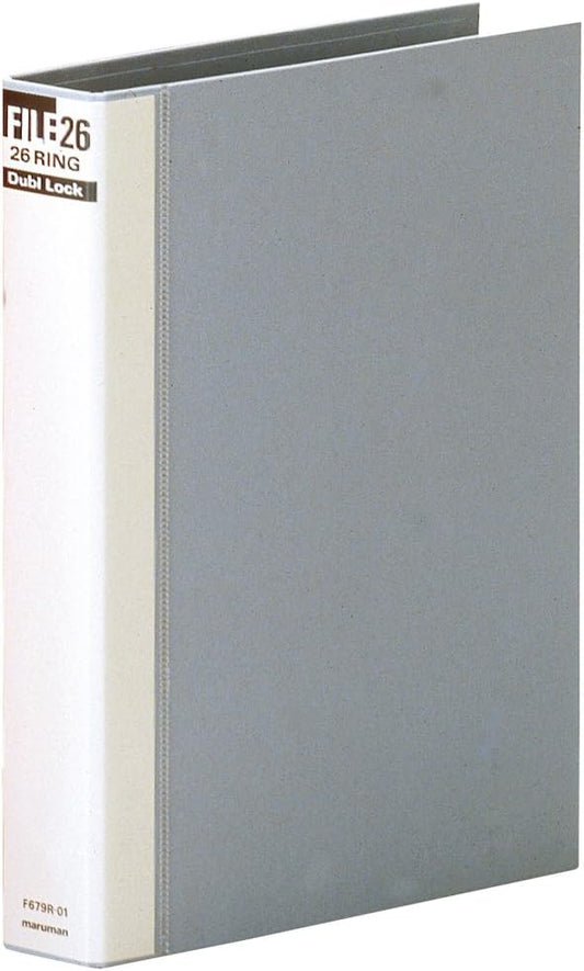 Maruman Loose Leaf Binder B5 Double Block 26 Holes Gray F679R-11