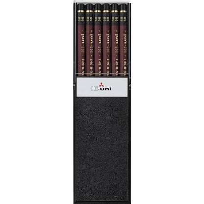 Uni Hi-Uni Wooden Pencil - 6B - Box of 12