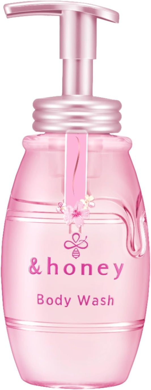 &HONEY Sakura 2025 Limited] &honey Pure Moist Foam Body Wash, 16.9 fl oz (500 ml) | Body Soap