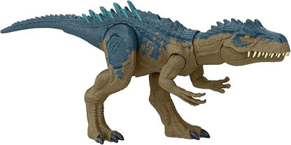 Mattel HRX50 Jurassic World Battle Action! Alosaurus Dinosaur Toy, Total Length: Approx. 17.4 inches (44.1 cm), 4 Years Old and Up