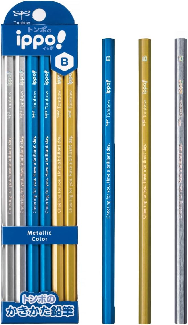 TOMBOW Pencil Ippo KB-KNPT01-2B Pencil 2B, Pastel, 1 Dozen