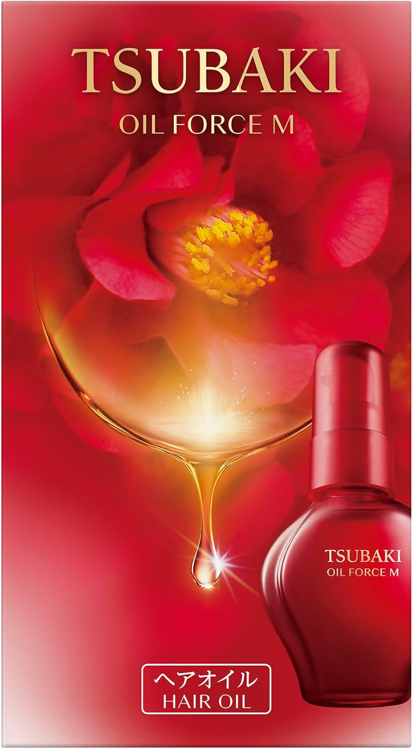 TSUBAKI Oil Force Hair Oil Gloss Damage Repair Perm Color Drying Camellia Oil Heat Dryer Iron