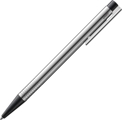 LAMY Ballpoint Pen, Oil-Based, Logo, Stainless Steel, Hairline, L206