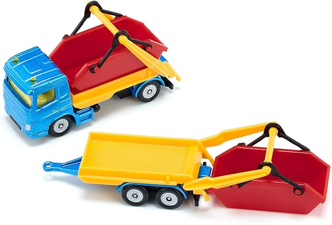 SIKU HGV SK1695 Skip & Trailer Included, Ages 3 and Up