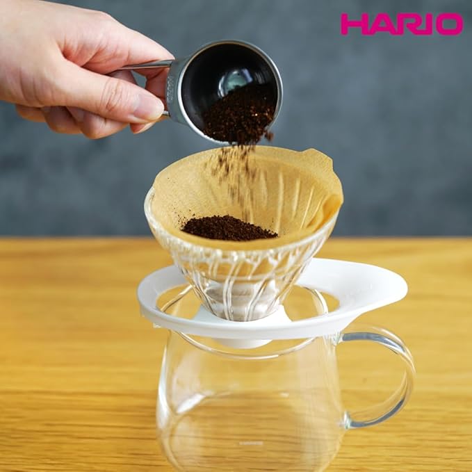 Hario VCF-01-40M-5S-AZ+ V60 Coffee Filter, For 1-2 Cups, 200 Sheets, Set of 40 Sheets × 5 Packs, Amazon Original Set, Made in Japan, FSC Certified Product, 01, M, Unbleached