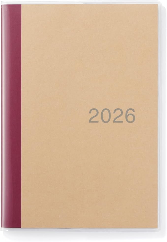 MUJI 84854453 2026 B6 Monthly Planner, Starts on December 2025
