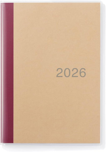 MUJI 84854453 2026 B6 Monthly Planner, Starts on December 2025